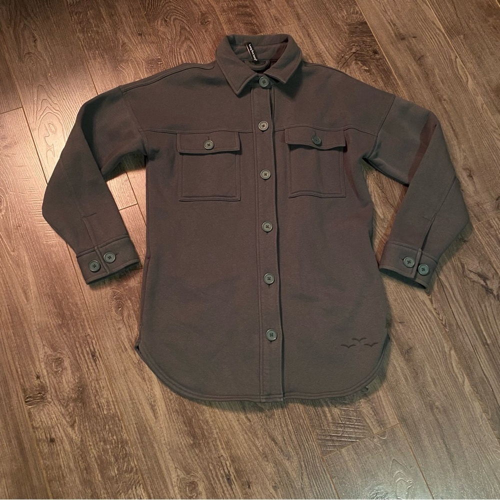 Lazy Pants‎ Fleece Shacket green small - Picture 3 of 11